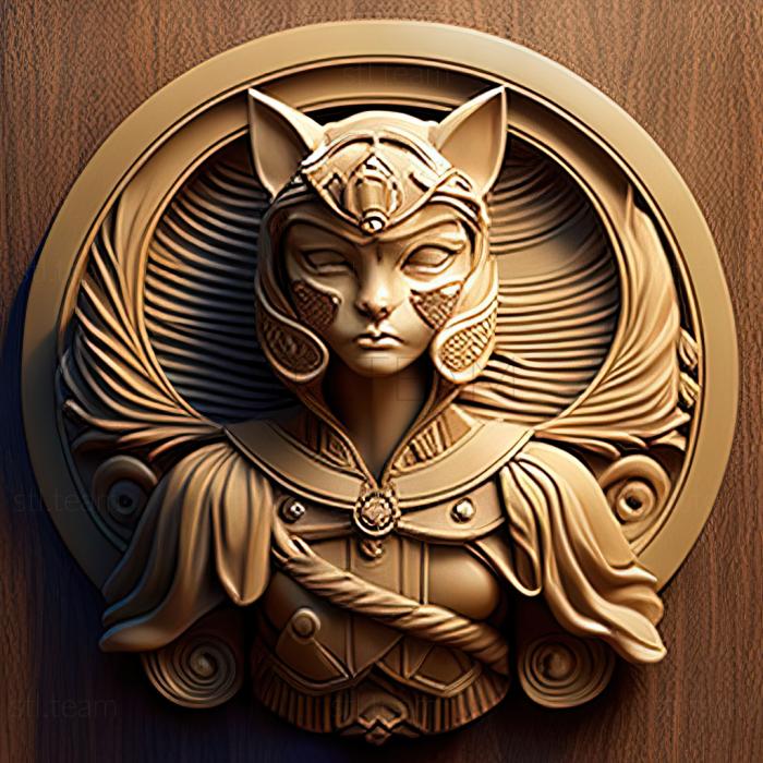 3D модель St Кішка-компаньйон Діана з Beauty Warrior Sailor Moon (STL)
